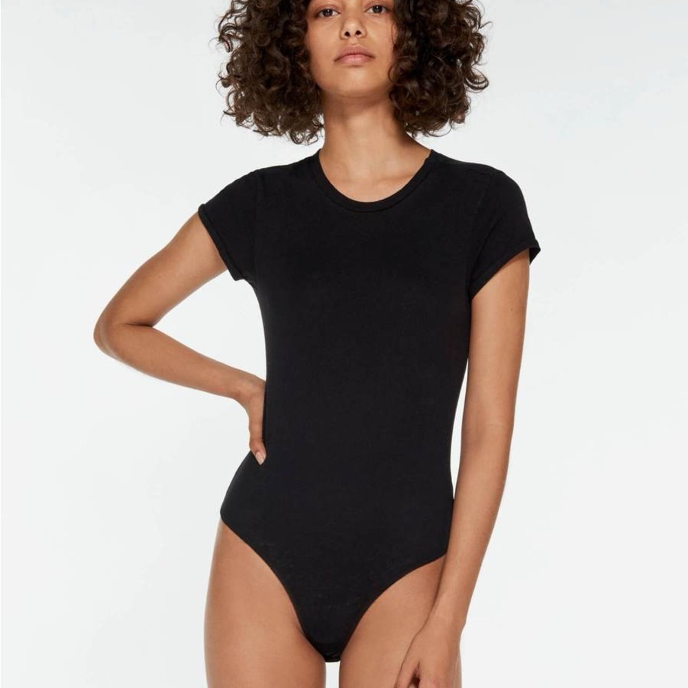 Re/Done Stretch Cotton T-Shirt Bodysuit